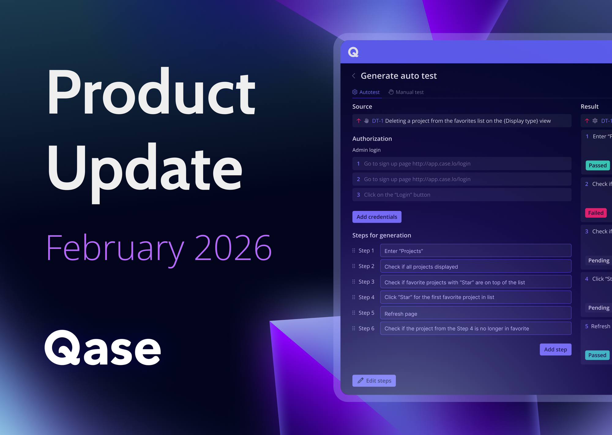 Qase Product Updates: February 2026