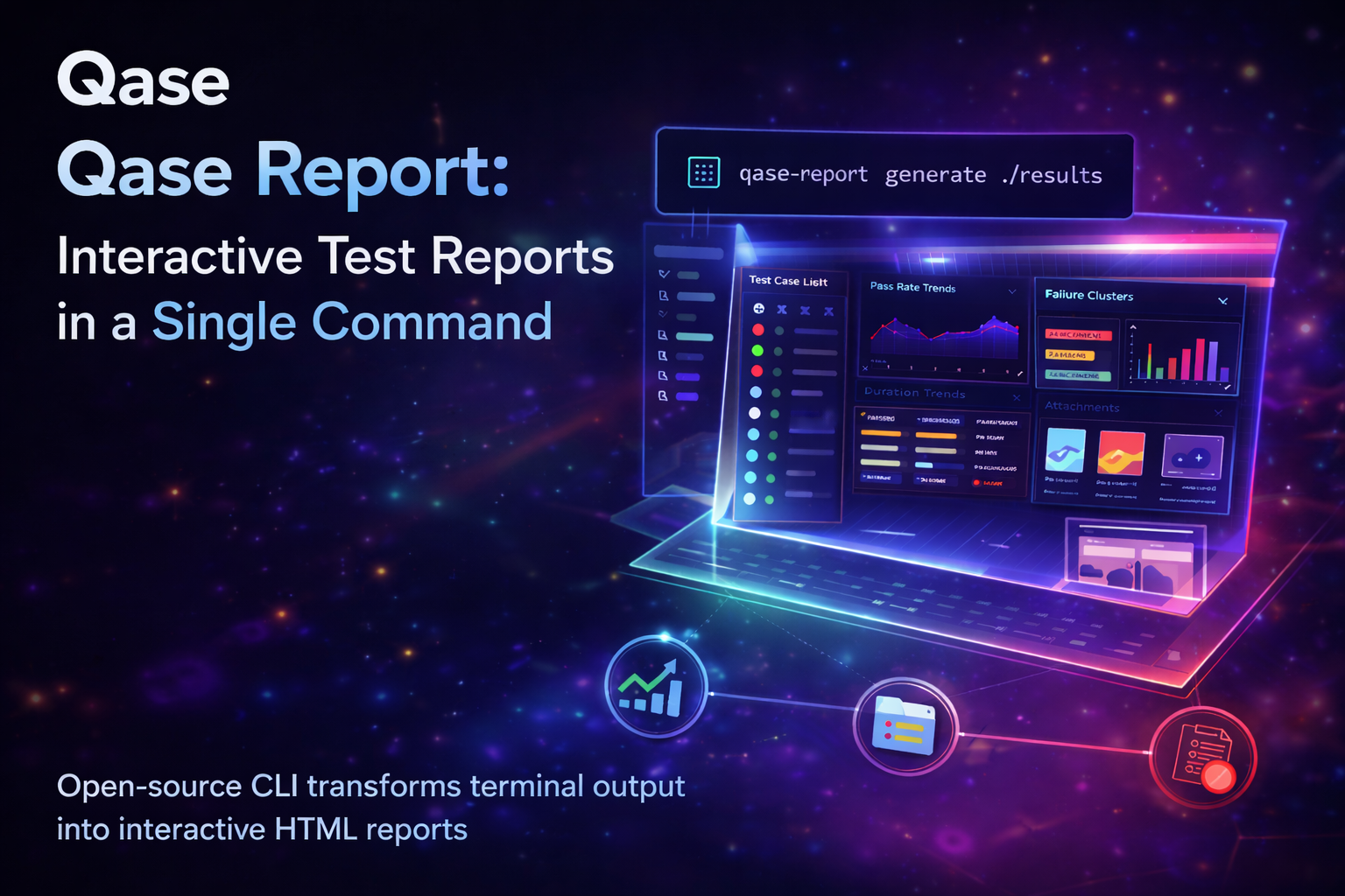 Qase Report: Interactive Test Reports in a Single Command